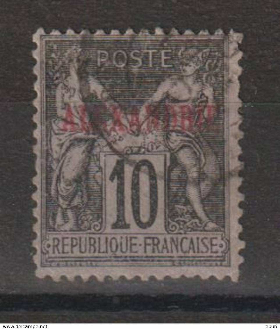 Alexandrie 1899-1900 Sage Surchargé 7, 1 Val Oblit Used - Oblitérés