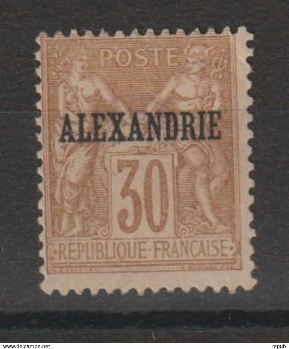 Alexandrie 1899-1900 Sage Surchargé 12, 1 Val * Charnière MH - Ongebruikt