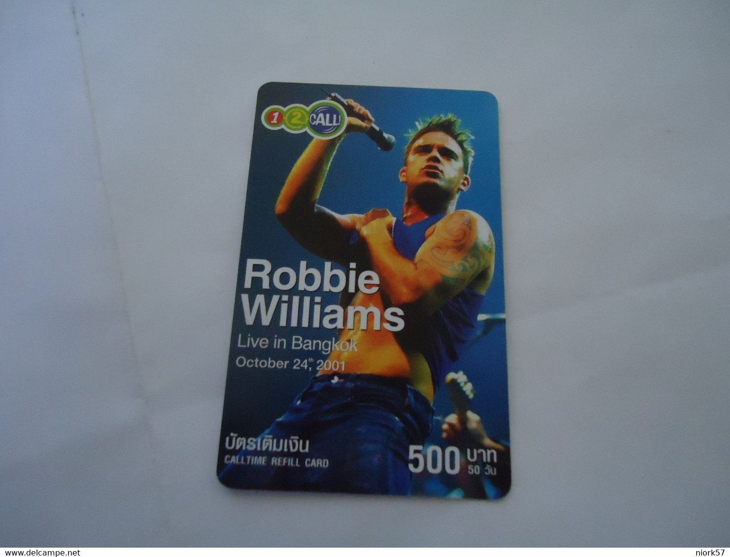 THAILAND USED CARDS  MUSICS CINEMA  ROBBIE WILLIAMS - Musique