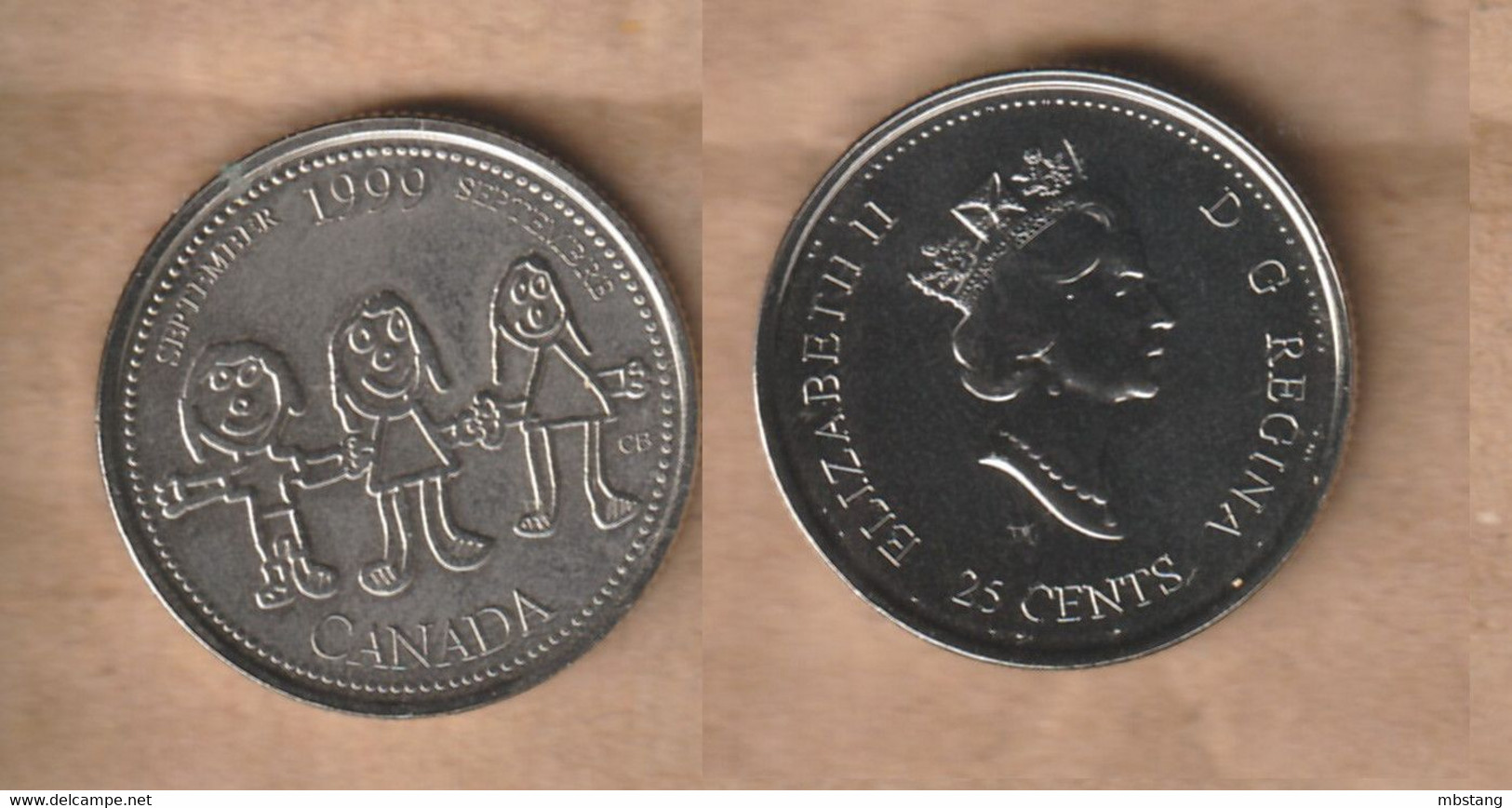 CANADA   25 Cents - Elizabeth II (September) 1999  Nickel • 5.03 G • ⌀ 23.8 Mm KM# 350 - Canada