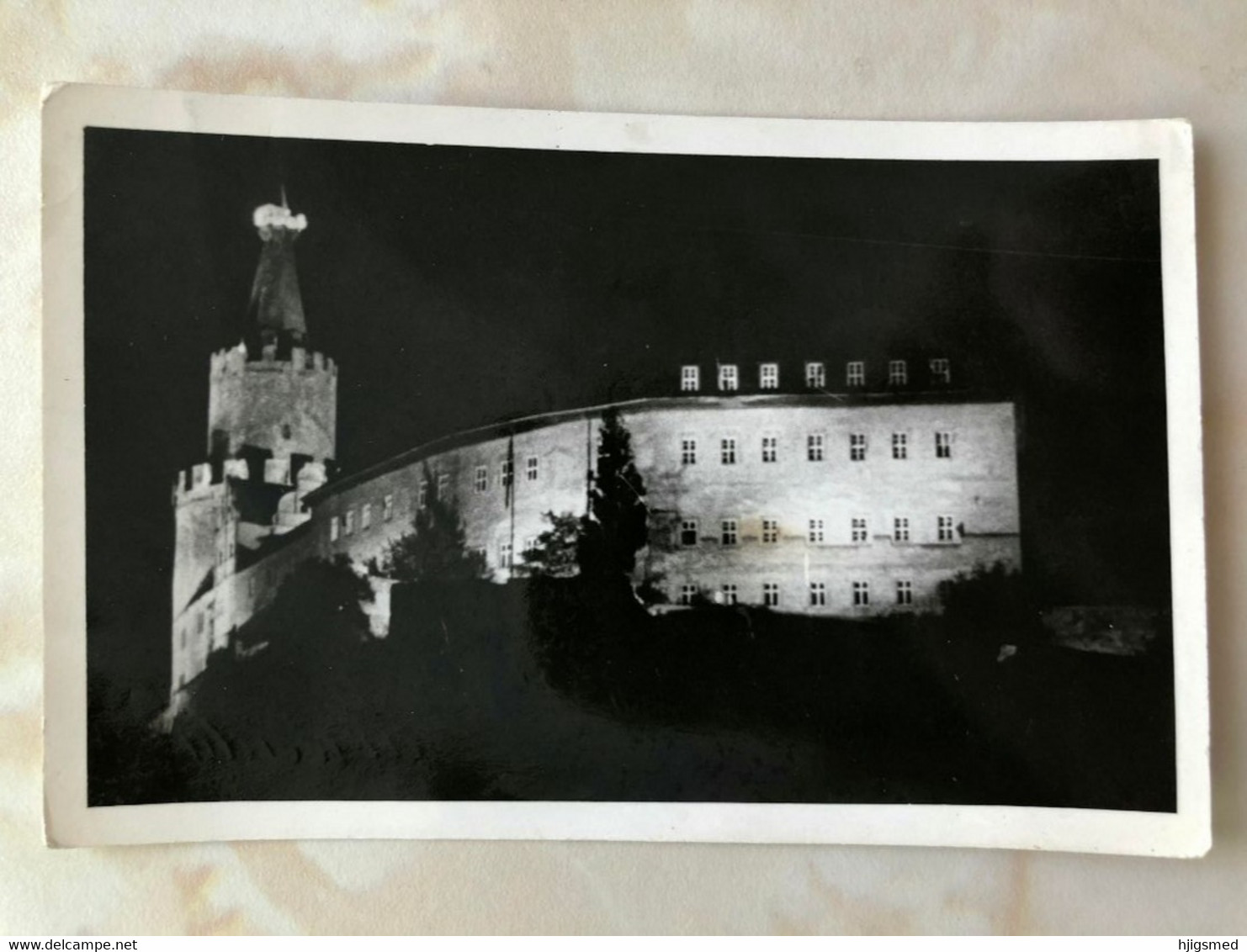 Germany Deutschland Osterburg Von Weida Burg Castle At Night Nacht RPPC Real Photo 14572 Post Card POSTCARD - Osterburg