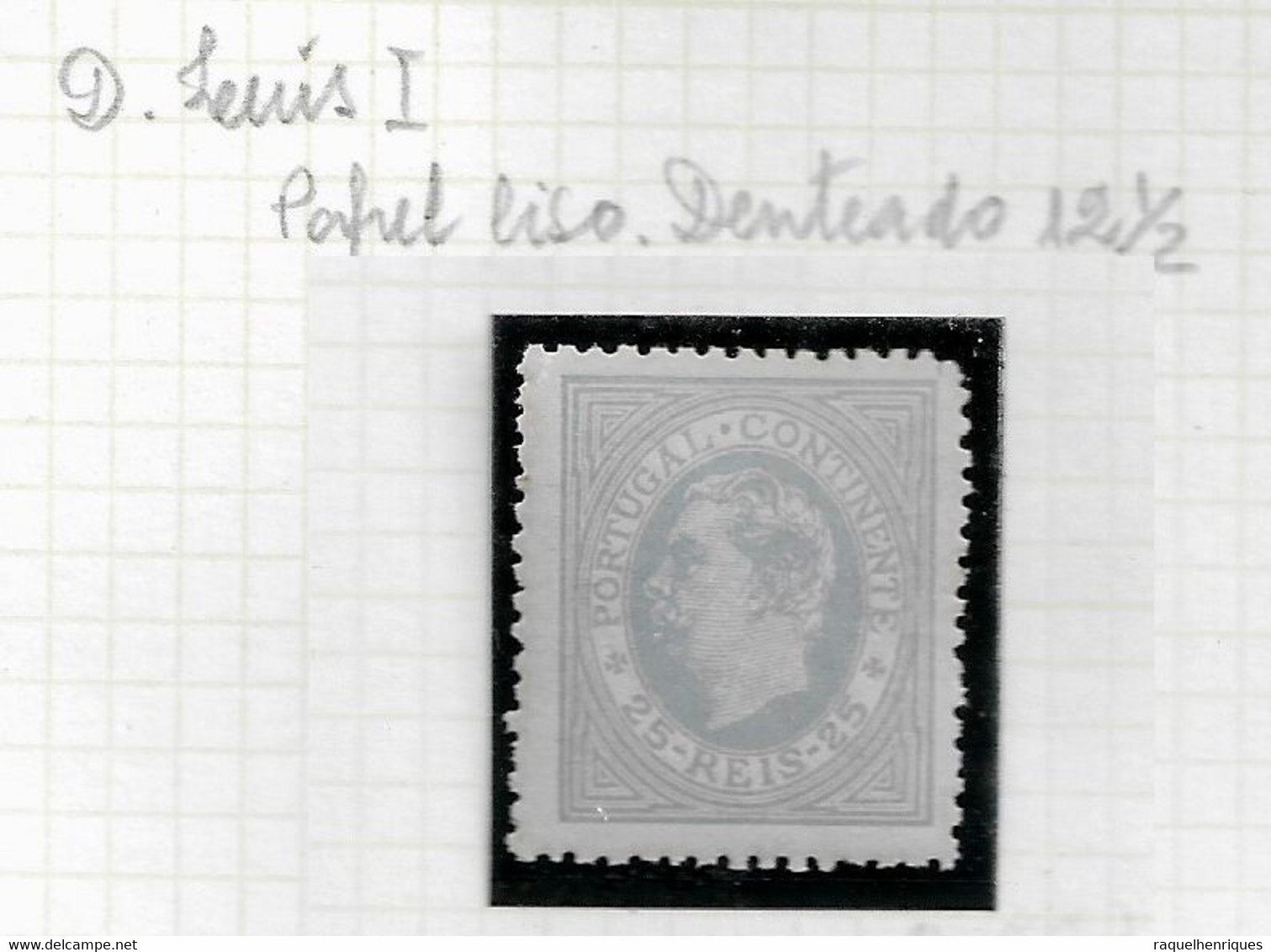 PORTUGAL STAMP - 1880-81 D.LUIS I P.LISO Perf: 12½ Md#53 MNH (LPT1#139) - Ongebruikt