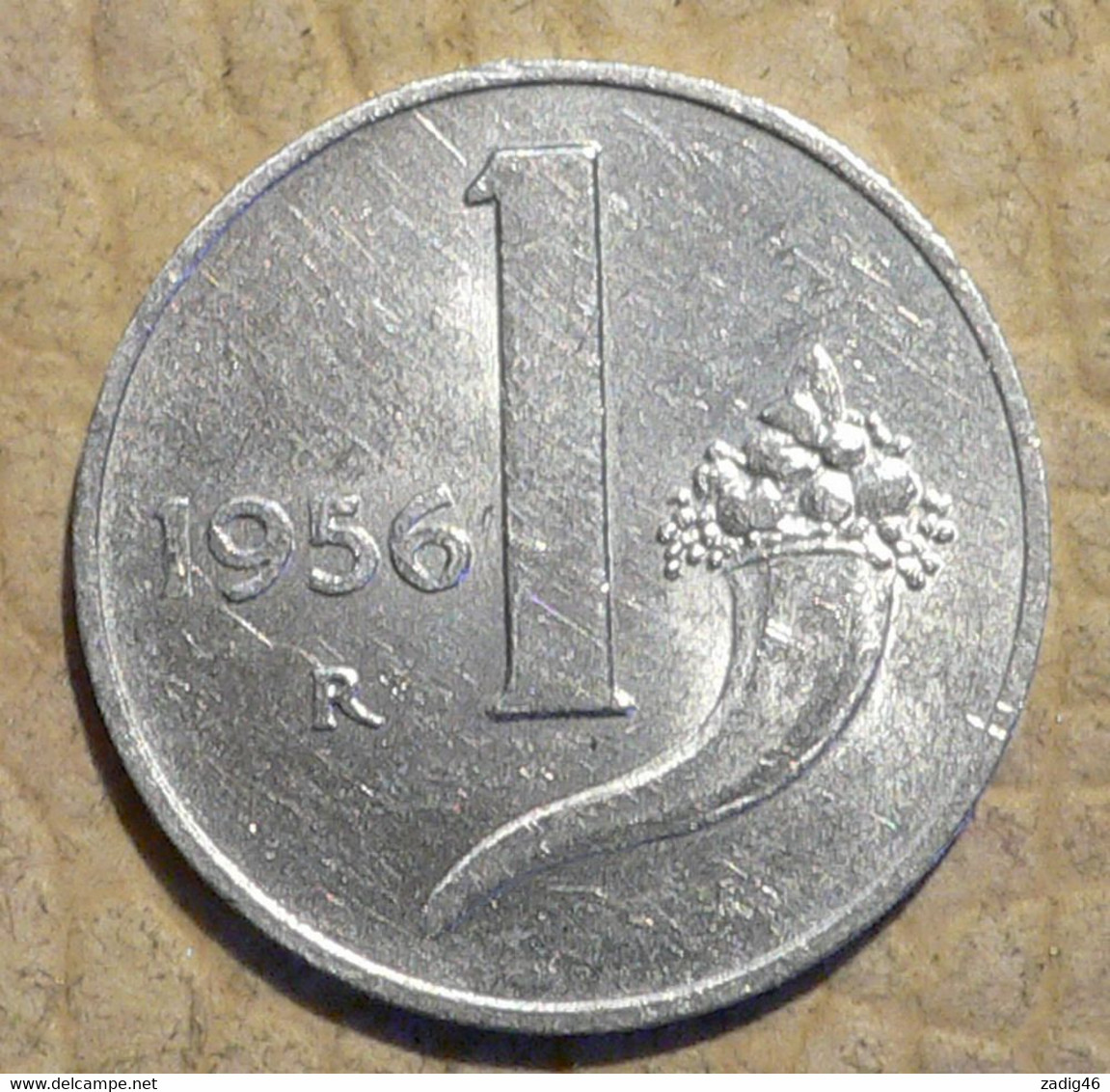 ITALIE - PIECE DE 1 LIRE 1956 R - 1 Lira