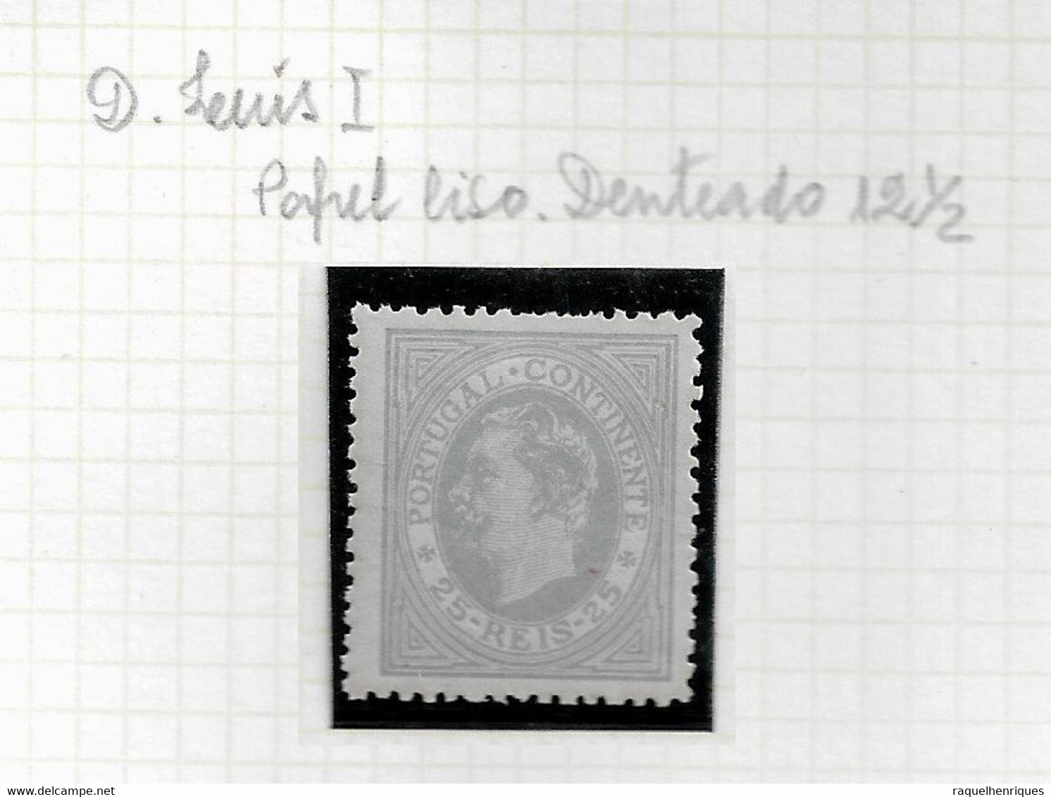 PORTUGAL STAMP - 1880-81 D.LUIS I P.LISO Perf: 12½ Md#53 MH (LPT1#141) - Neufs