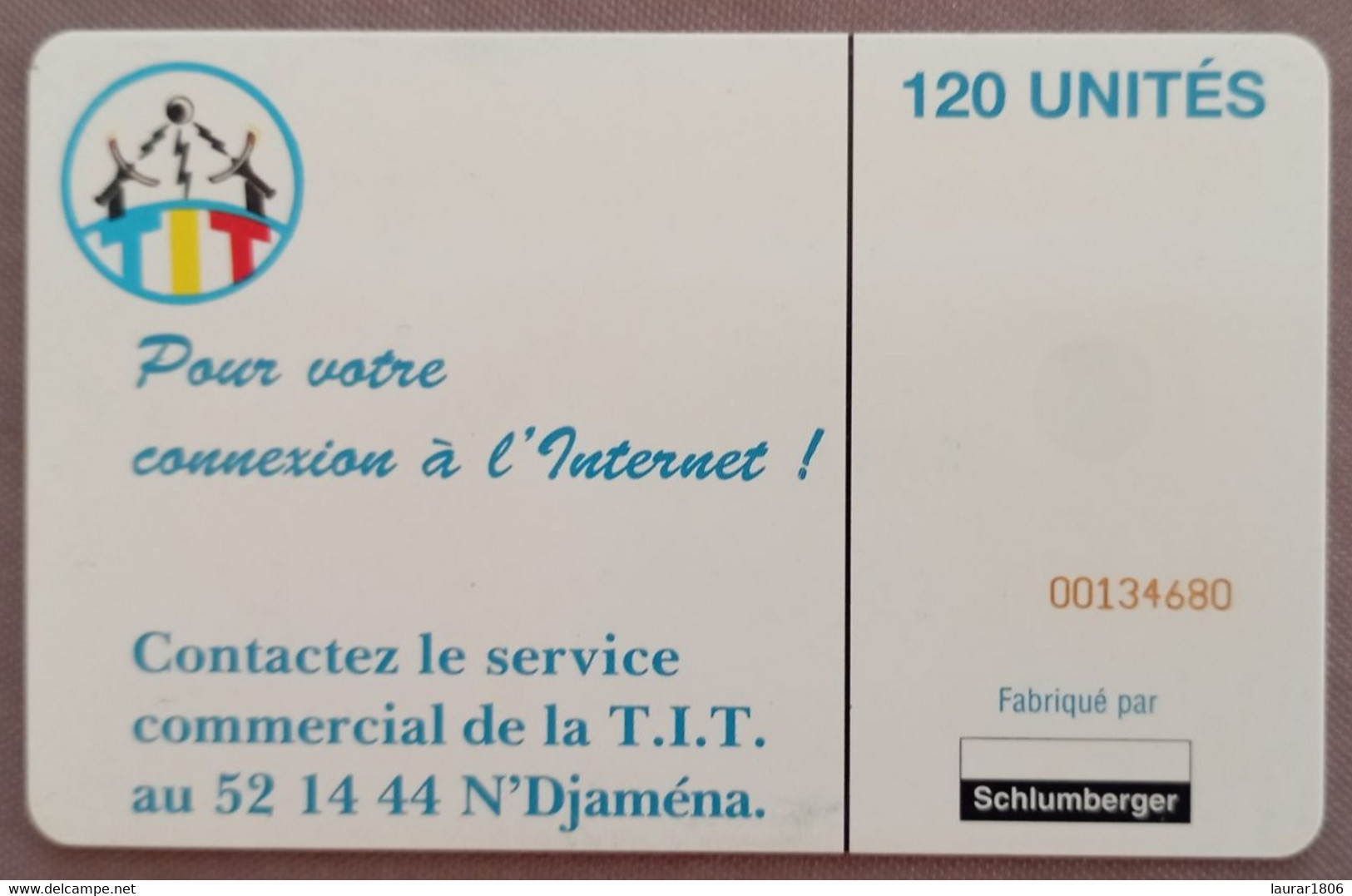 TELECARTE PHONECARD TCHAD - Connexion Internet - SC7 - 120 Unités - EC - Tsjaad