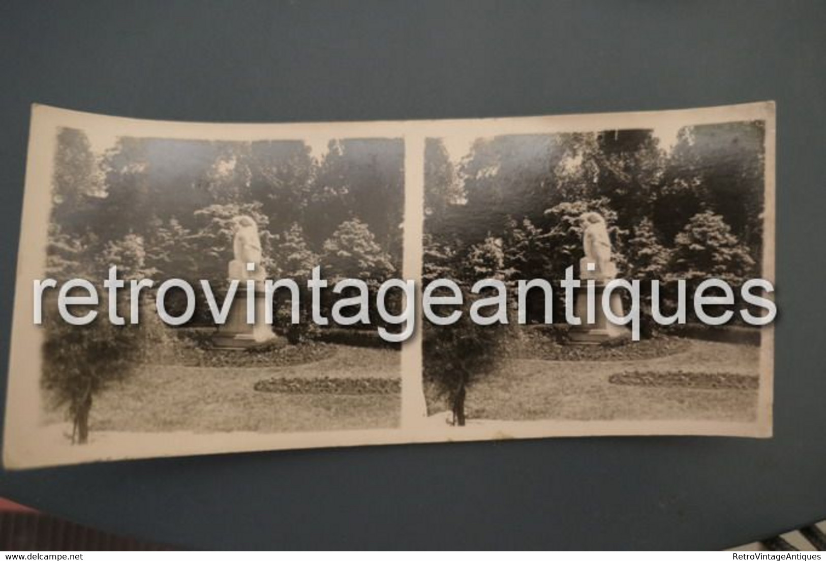 Fotografii Stereoscopice Bucuresti, Romania - Gradina Cismigiu, Lacul - Parcul Monumentul Soldatilor Francezi 1916-1918 - Visionneuses Stéréoscopiques