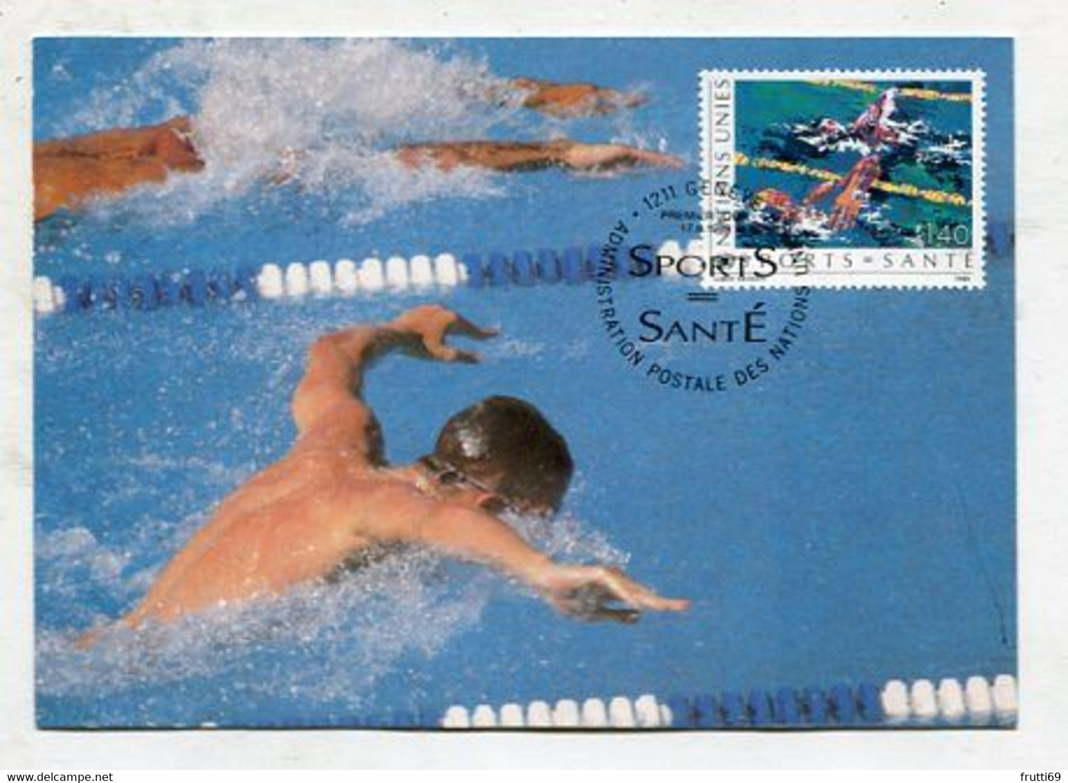 MC 076145  - UNITED NATIONS - Sports = Santé - Cartes-maximum