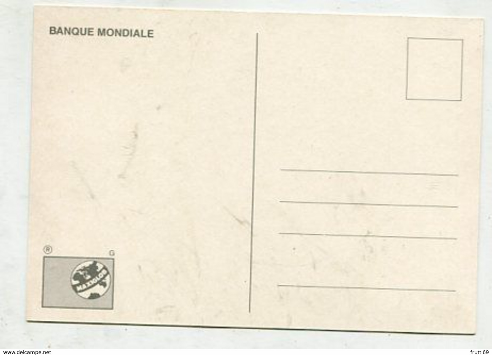 MC 076148 - UNITED NATIONS - Banque Mondiale - Cartoline Maximum