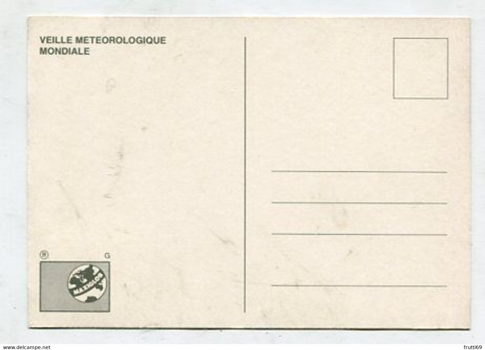 MC 076149 - UNITED NATIONS - Veille Meteorologique Mondiale - Cartoline Maximum