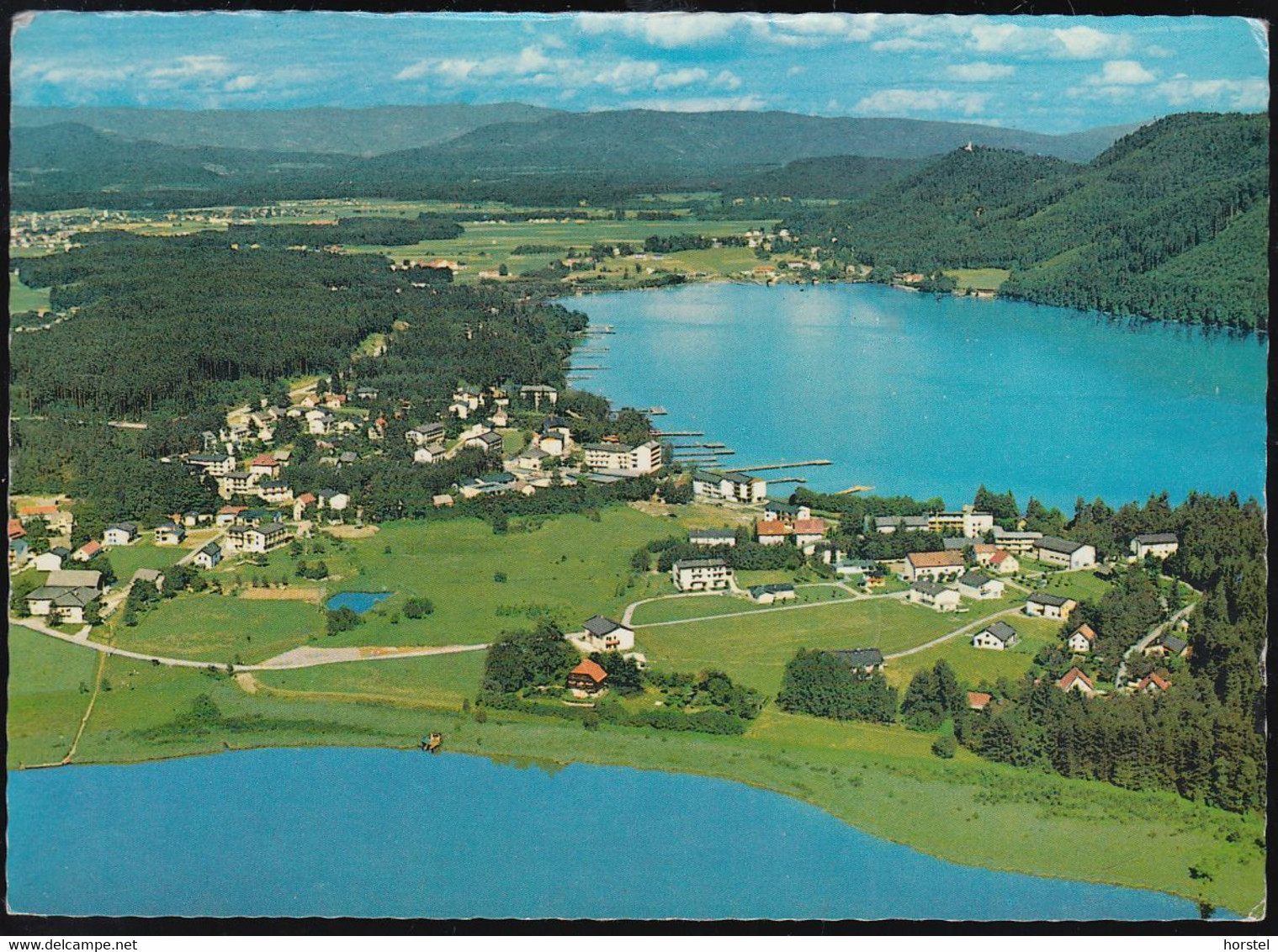 Austria - 9122 St. Kanzian Am Klopeiner See - Seelach Mit Kleinsee - Luftbild - Nice Stamp - Klopeinersee-Orte