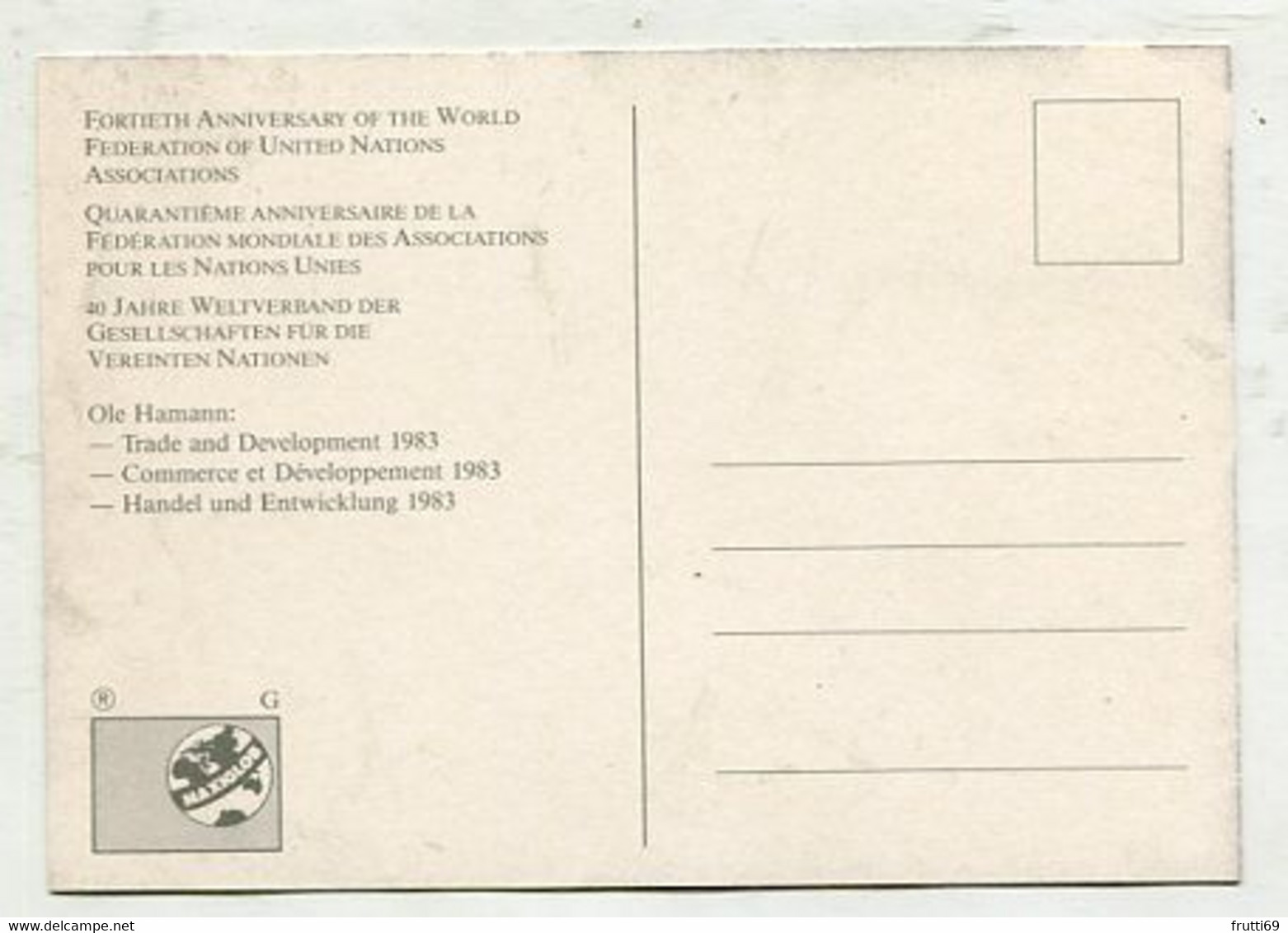 MC 076167- UNITED NATIONS - Fortieth Anniversary Of The World Federation Of United Nations Associations - Maximum Cards