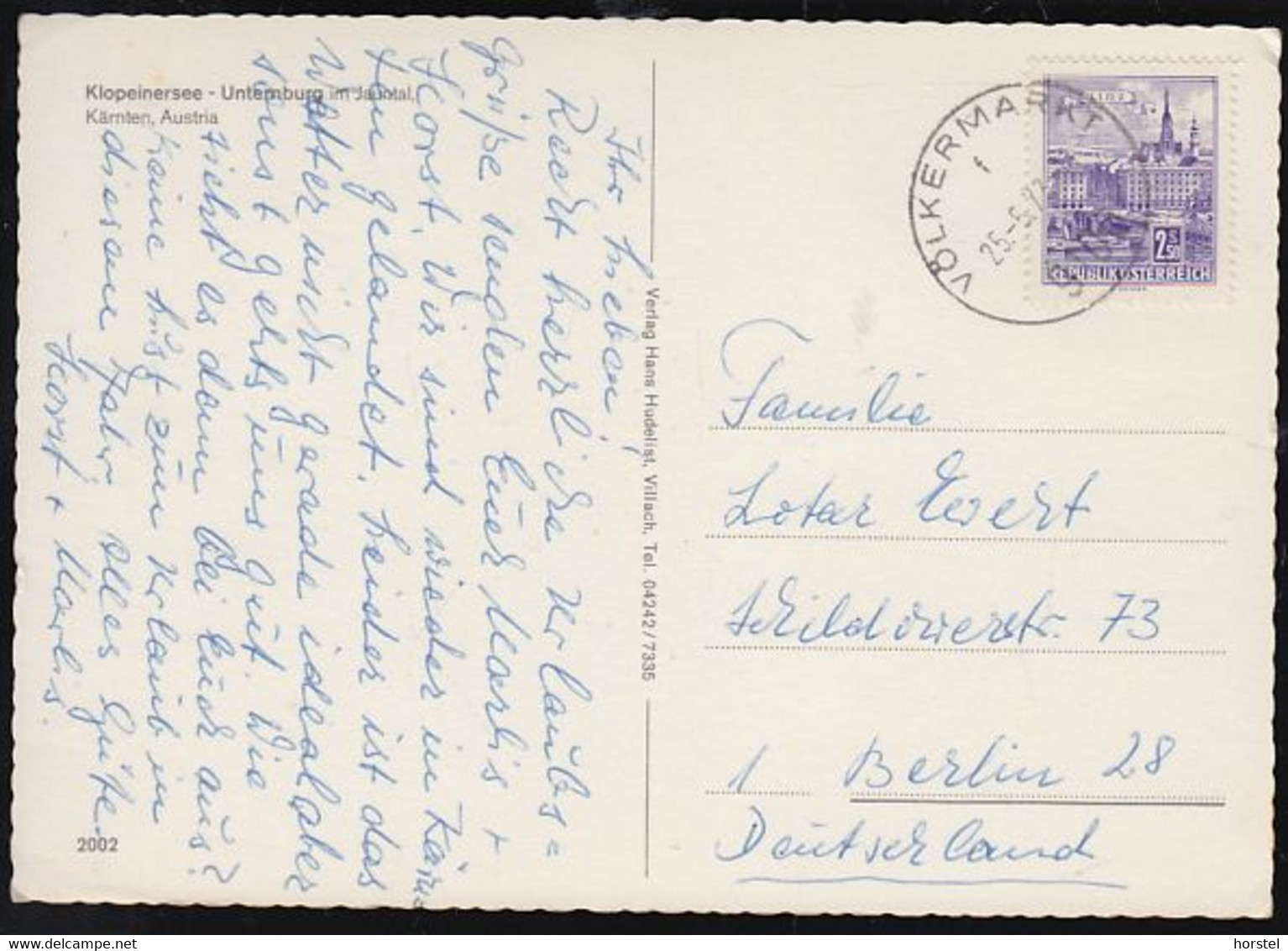 Austria - 9122 St. Kanzian - Klopeiner See - Alte Ansichten - Hotel - Nice Stamp - Klopeinersee-Orte