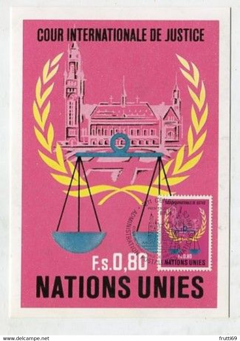 MC 076211 - UNITED NATIONS - International Court Of Justice - Tarjetas – Máxima