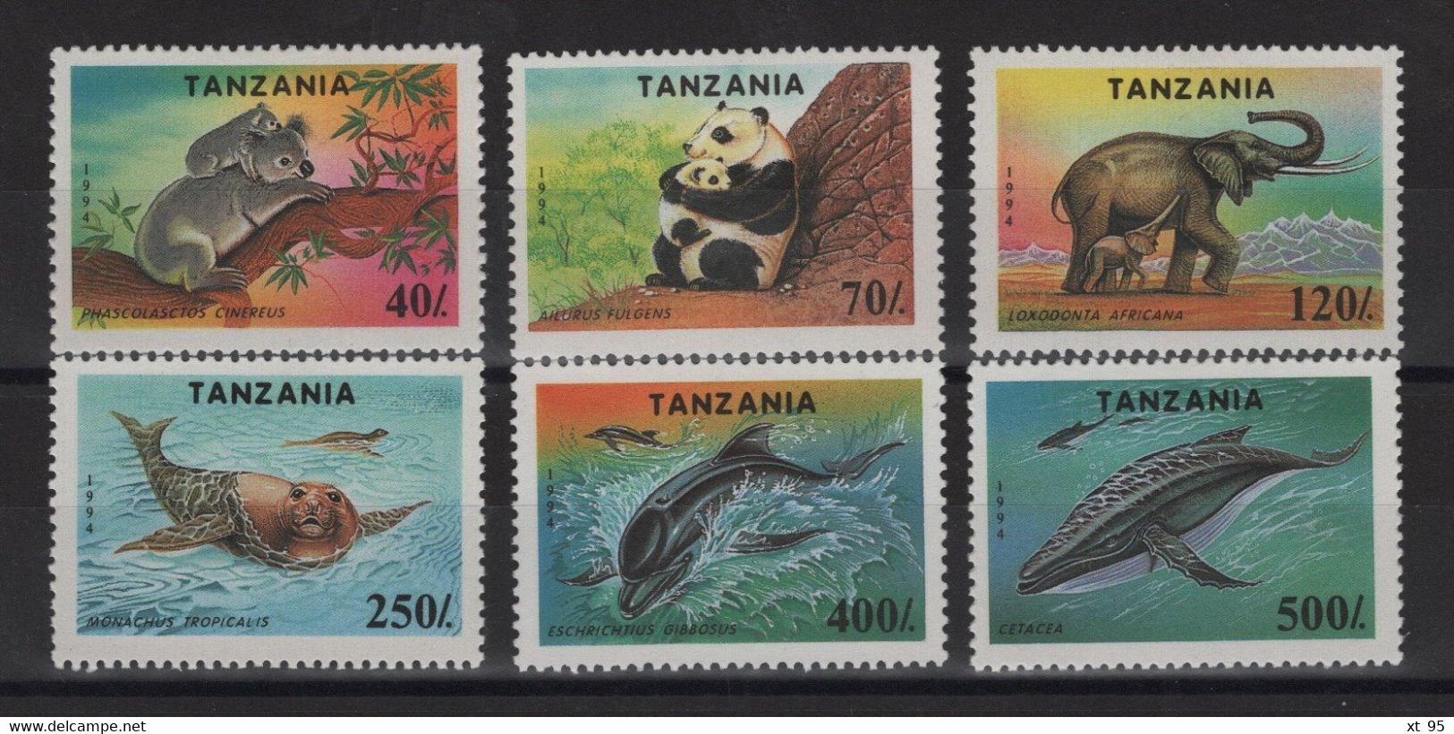 Tanzanie - N°1654 à 1660 - Faune Protegee - Cote 8€ - * Neufs Avec Trace De Charniere - Tansania (1964-...)