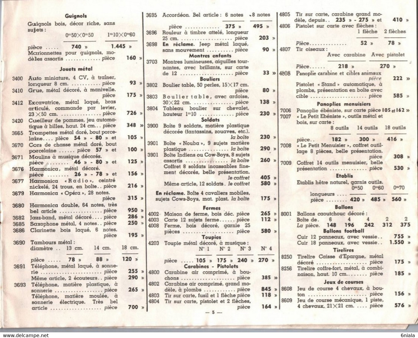 CATALOGUE JOUETS  Septembre 1951 GEORGES EDBERG PARIS  VENTE EXCLUSIVE EN GROS 16 PAGES  TARIFS - Werbung