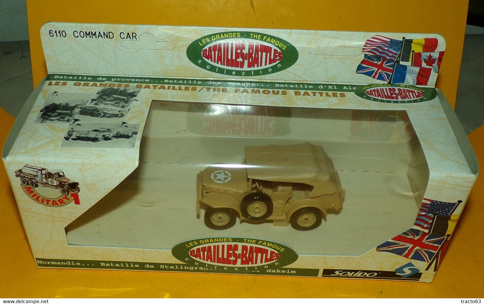 SOLIDO 1/50 : COMMAND CAR , U.S  WWII , NUMERO 6110 , NEUF ,SUPERBE , FABRICATION FRANCAISE SOLIDO EN BOITE D'ORIGINE , - Panzer