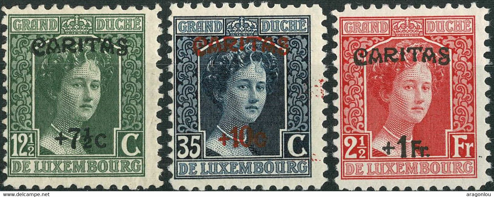 Luxembourg Luxemburg 1924 CARITAS Marie-Adelaïde Série Neuf MNH** Val.cat.10€ - 1914-24 Marie-Adélaïde