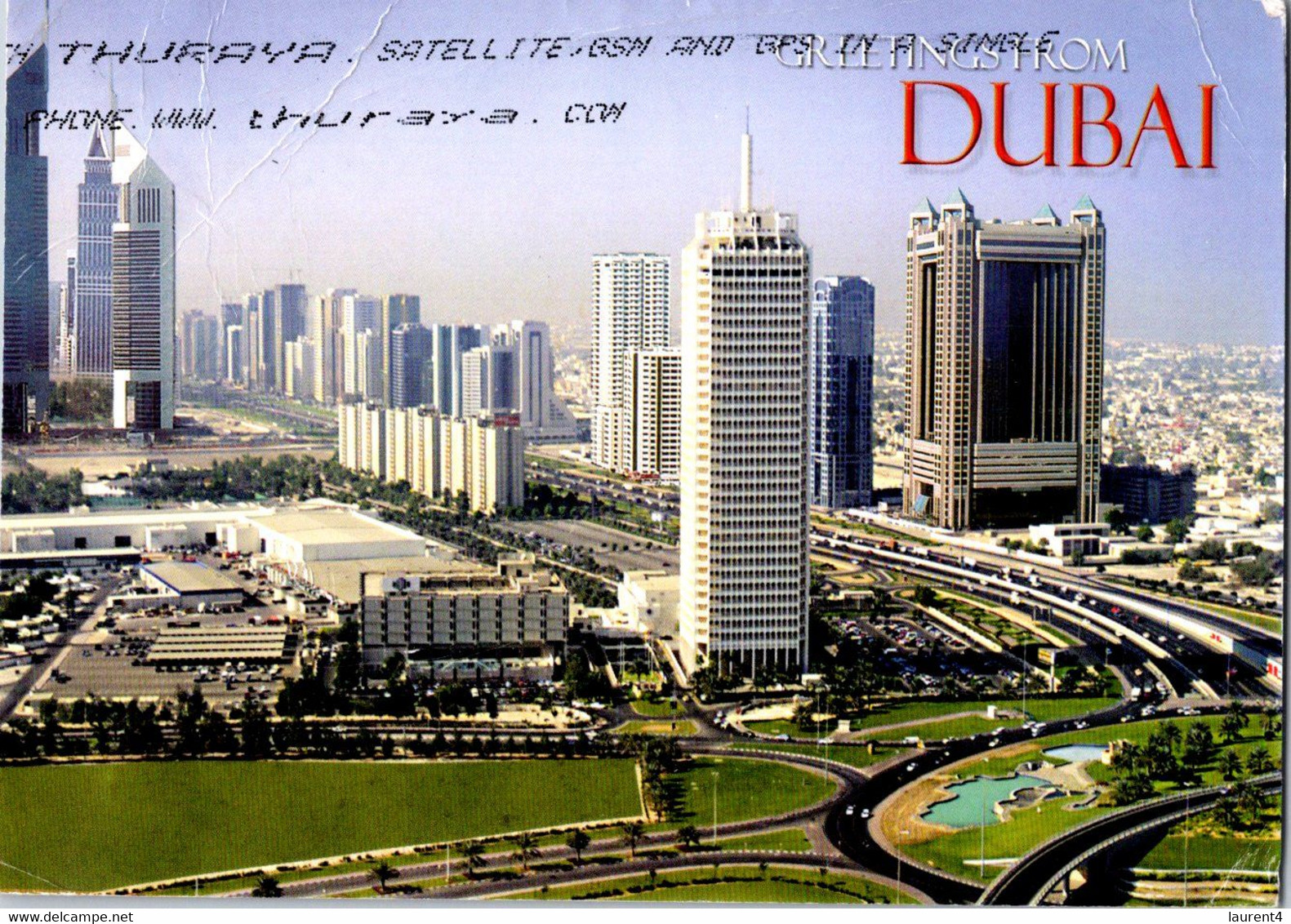 (2 J 30 UAE - Dubai (posted To France / Stamp Removed) United Arab Emirate (City Of Dubai Views) - Verenigde Arabische Emiraten