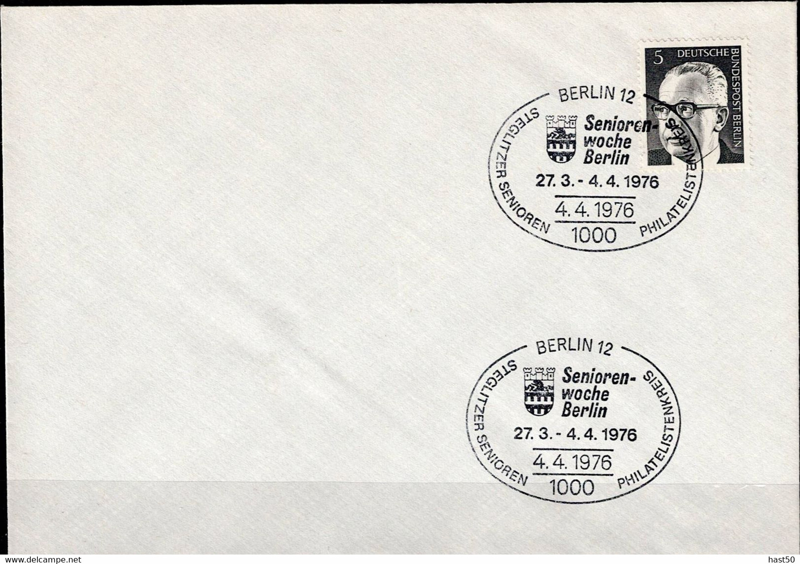 Berlin - Stempelvorlage Für Sondersstempel "Seniorenwoche  Vom 27.3.- 4.4.76" Mit Heinemann (MiNr: 359) 1976 - Franking Machines (EMA)