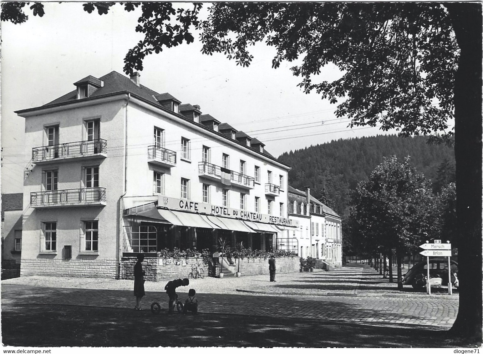 Luxembourg Larochette Café Hôtel Du Chateau Photo Bon à Tirer - Larochette