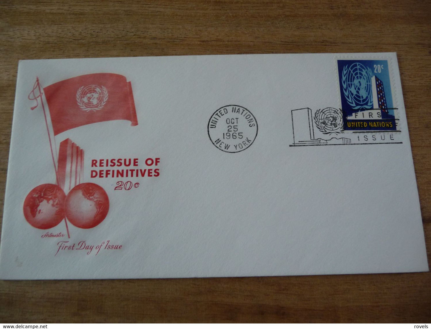 (7) UNITED NATIONS -ONU - NAZIONI UNITE - NATIONS UNIES * FDC 1965 ,Definitive Issue - Lettres & Documents