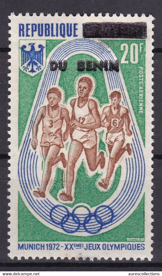 BENIN 1993 MICHEL 552 20F Val. 35€ - JEUX OLYMPIQUES MUNICH 1972 OLYMPIC GAMES - OVERPRINT SURCHARGE OVERPRINTED MNH - Bénin – Dahomey (1960-...)