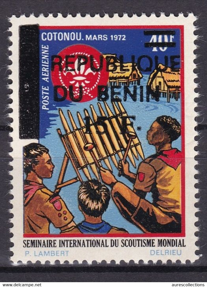 BENIN 1994 1995 MICHEL 584 15F /40F Val. 50€ - SCOUTISME SCOUTING SCOUT SCOUTS 1972 OVERPRINT SURCHARGE OVERPRINTED MNH - Bénin – Dahomey (1960-...)