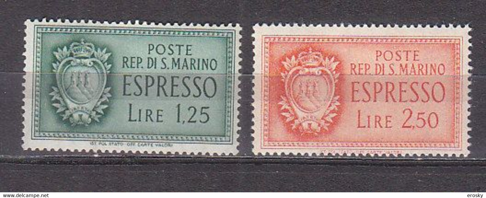 Y9219 - SAN MARINO Espresso Ss N°9/10 - SAINT-MARIN Expres Yv N°9/10 ** - Eilpost