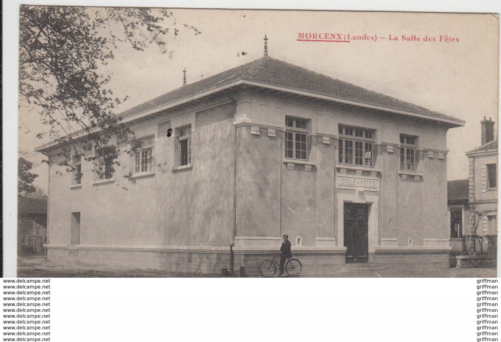 MORCENX LA SALLE DES FETES 1915 TBE - Morcenx