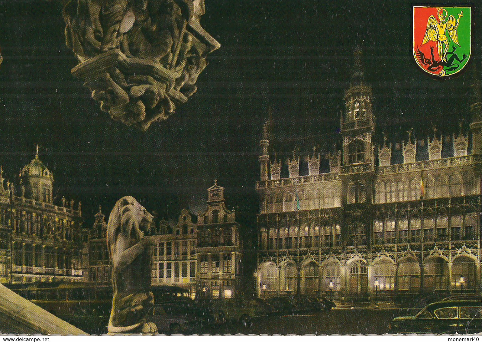 BELGIQUE - BRUXELLES - UN COIN DE LA GRAND'PLACE - BRUSSEL  - EEN KIJKJE OP DE GROTE MARKT. - Bruselas La Noche