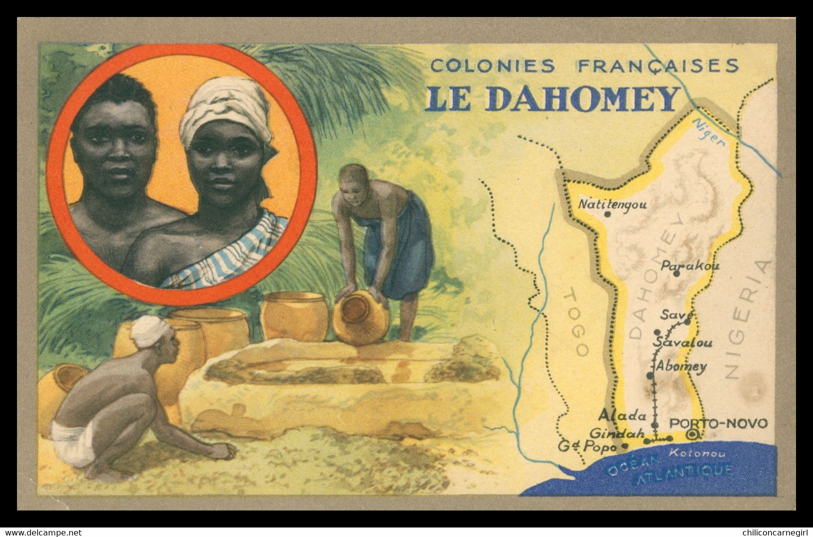 * Colonies Françaises - Le Dahomey - Nigéria - Togo - Culture - Plan - Edit. LION NOIR - Dahomey