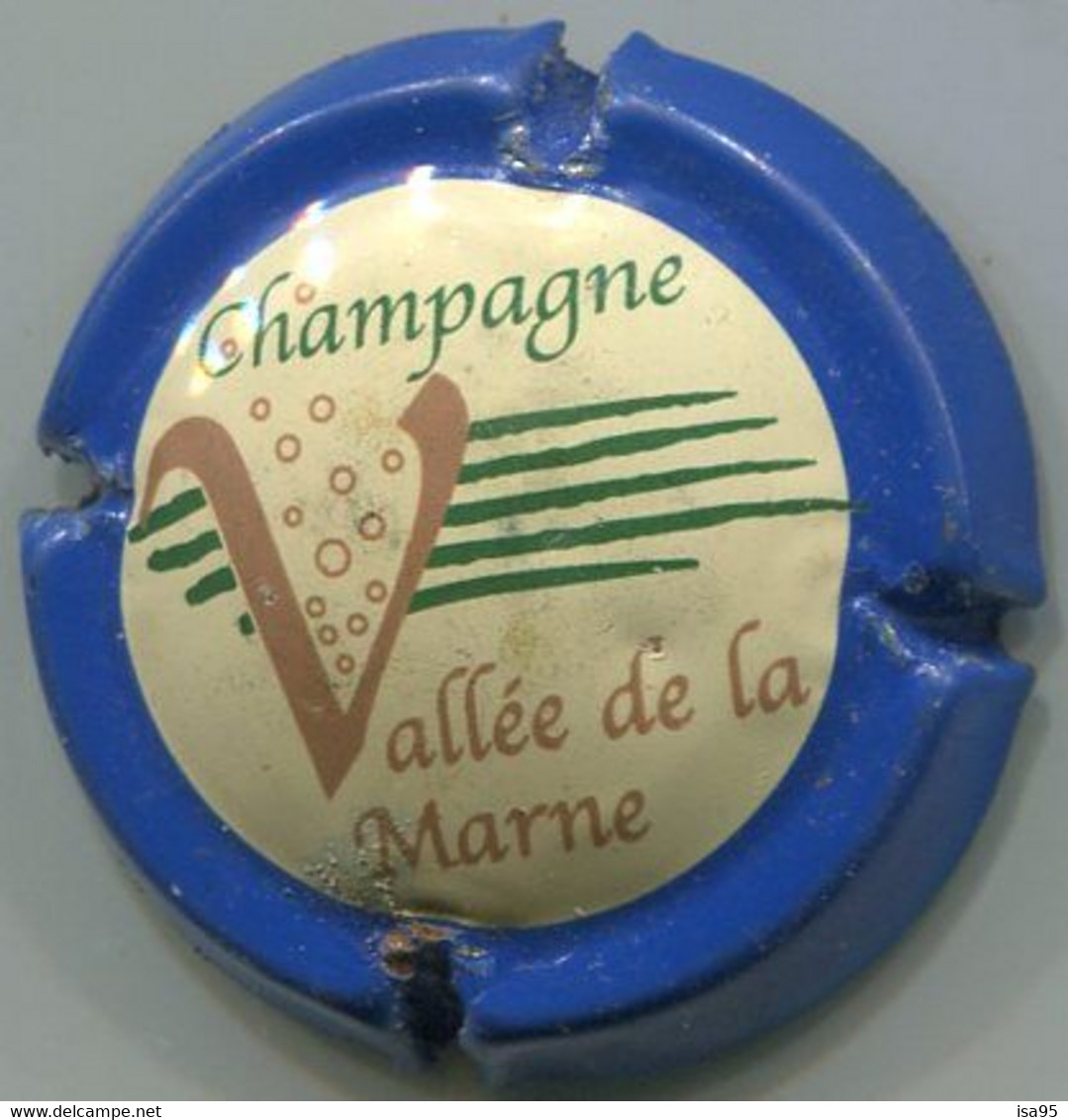 CAPSULE-CHAMPAGNE VALLEE DE LA MARNE N°12 Contour Bleu - Vallée De La Marne