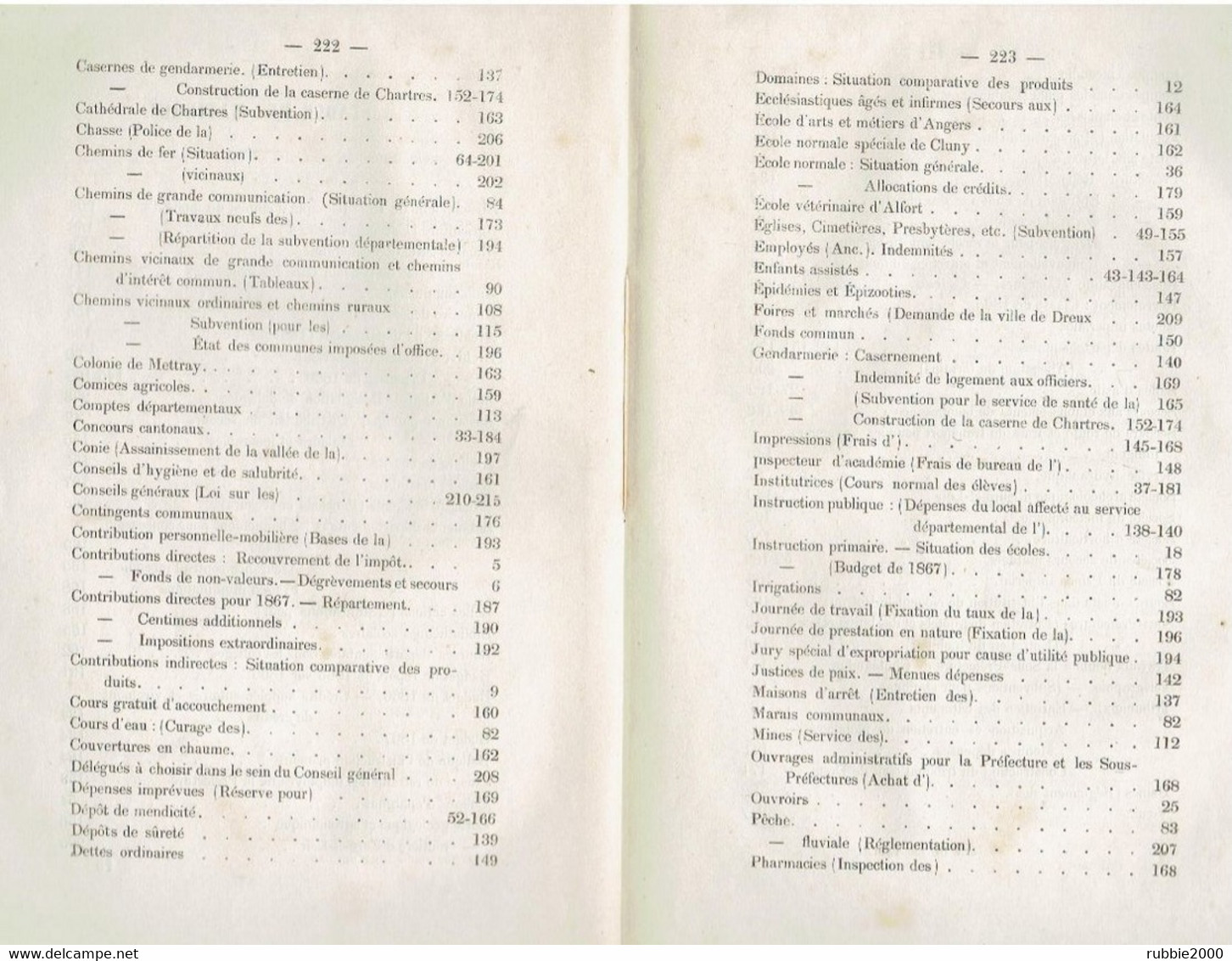 MAIRIE DE VITRAY EN BEAUCE 1866 AUTOGRAPHE DU MAIRE M. GUERIN SUR RAPPORT DU PREFET CONSEIL GENERAL EURE ET LOIR - Centre - Val De Loire