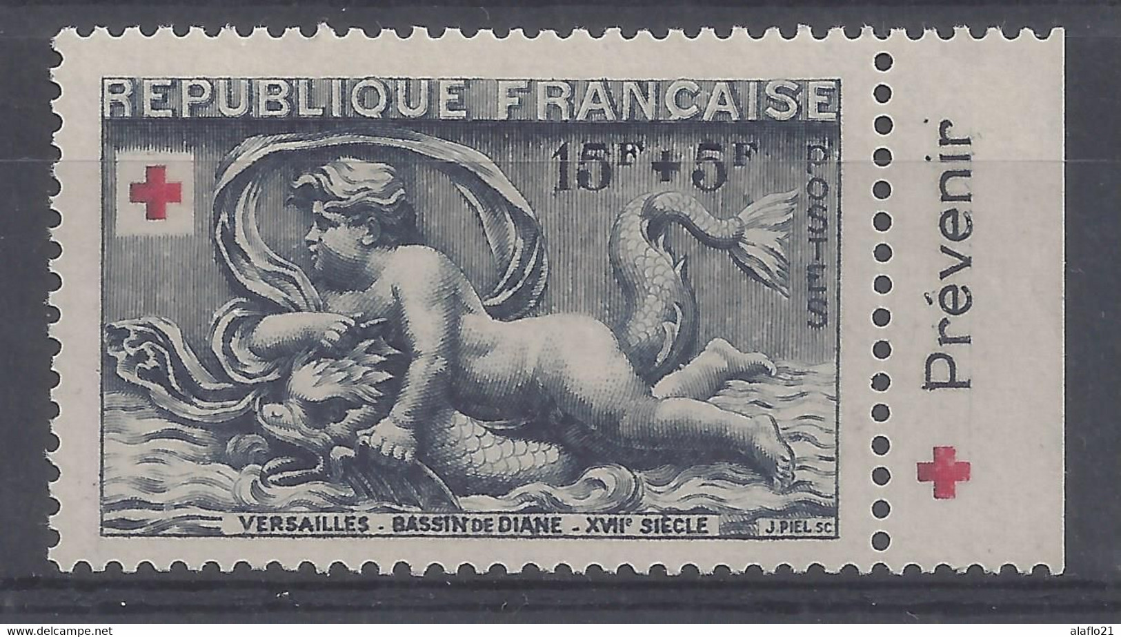 N° 938a PREVENIR (à Droite) - TIMBRE CARNET CROIX ROUGE 1952 - NEUF SANS CHARNIERE - Neufs