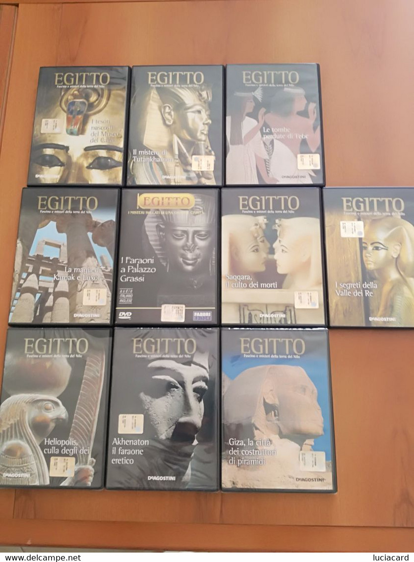 LOTTO 10 DVD EGITTO FASCINO E MISTERI DELLA TERRA DEL NILO -DE AGOSTINI - Histoire