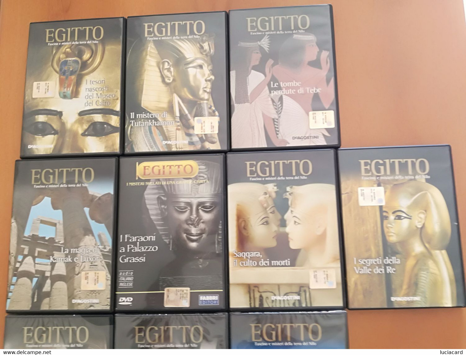 LOTTO 10 DVD EGITTO FASCINO E MISTERI DELLA TERRA DEL NILO -DE AGOSTINI - Histoire