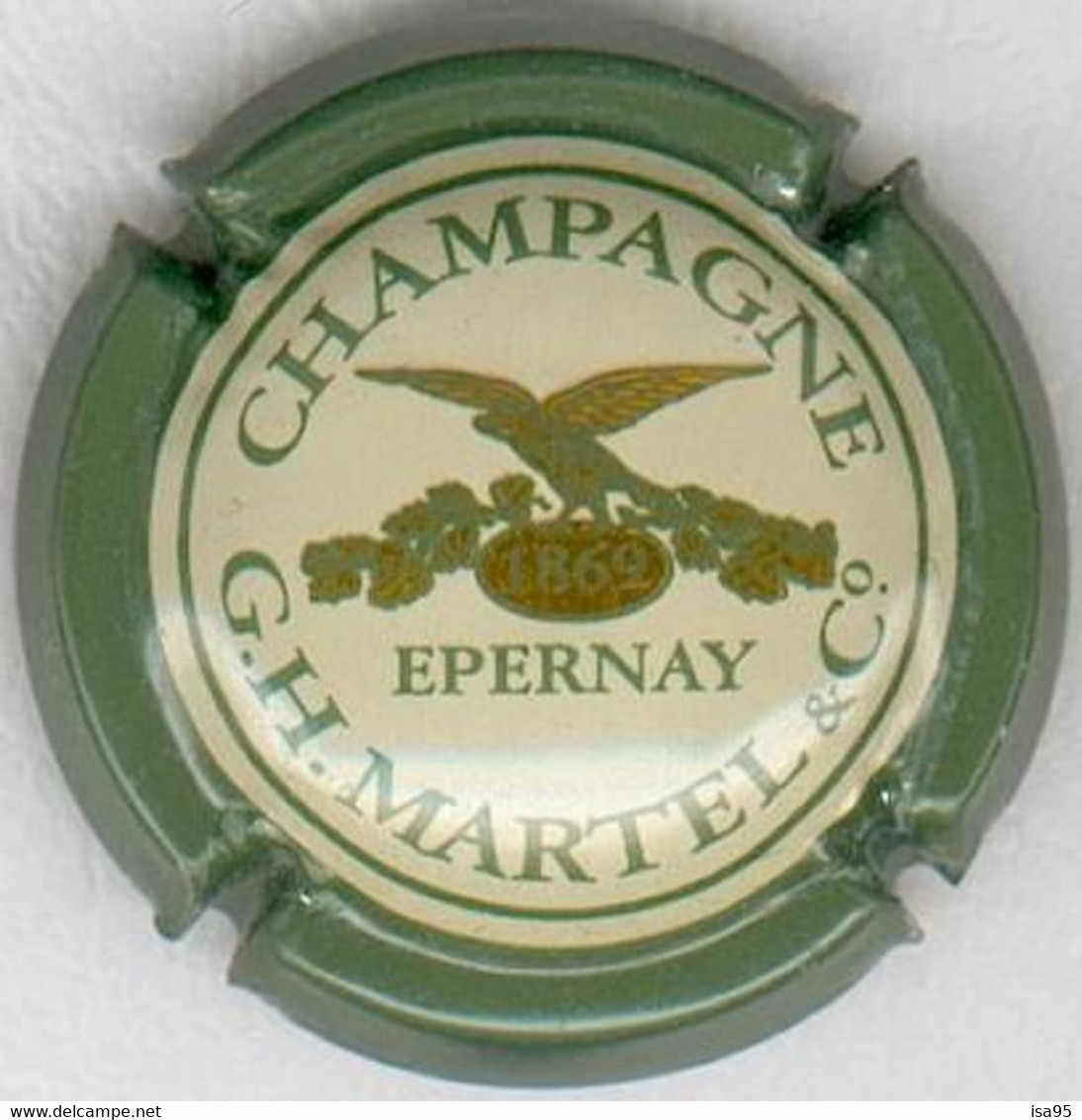 CAPSULE-CHAMPAGNE MARTEL & CO GH N°15 Vert - Martel GH