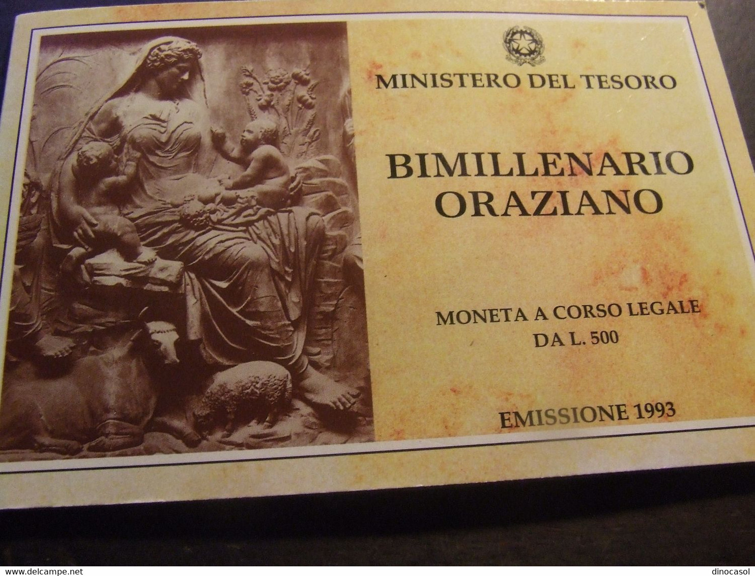 ITALIA 1992 ORAZIO FDC Con CONFEZIONE ORIGINALE - Gedenkmünzen