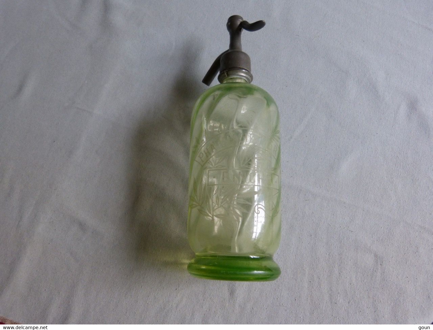 Ancien Siphon Pharmacie Ferin Binche - Top Coloris - Très Bel état - Envoi Par Colis - Limonade