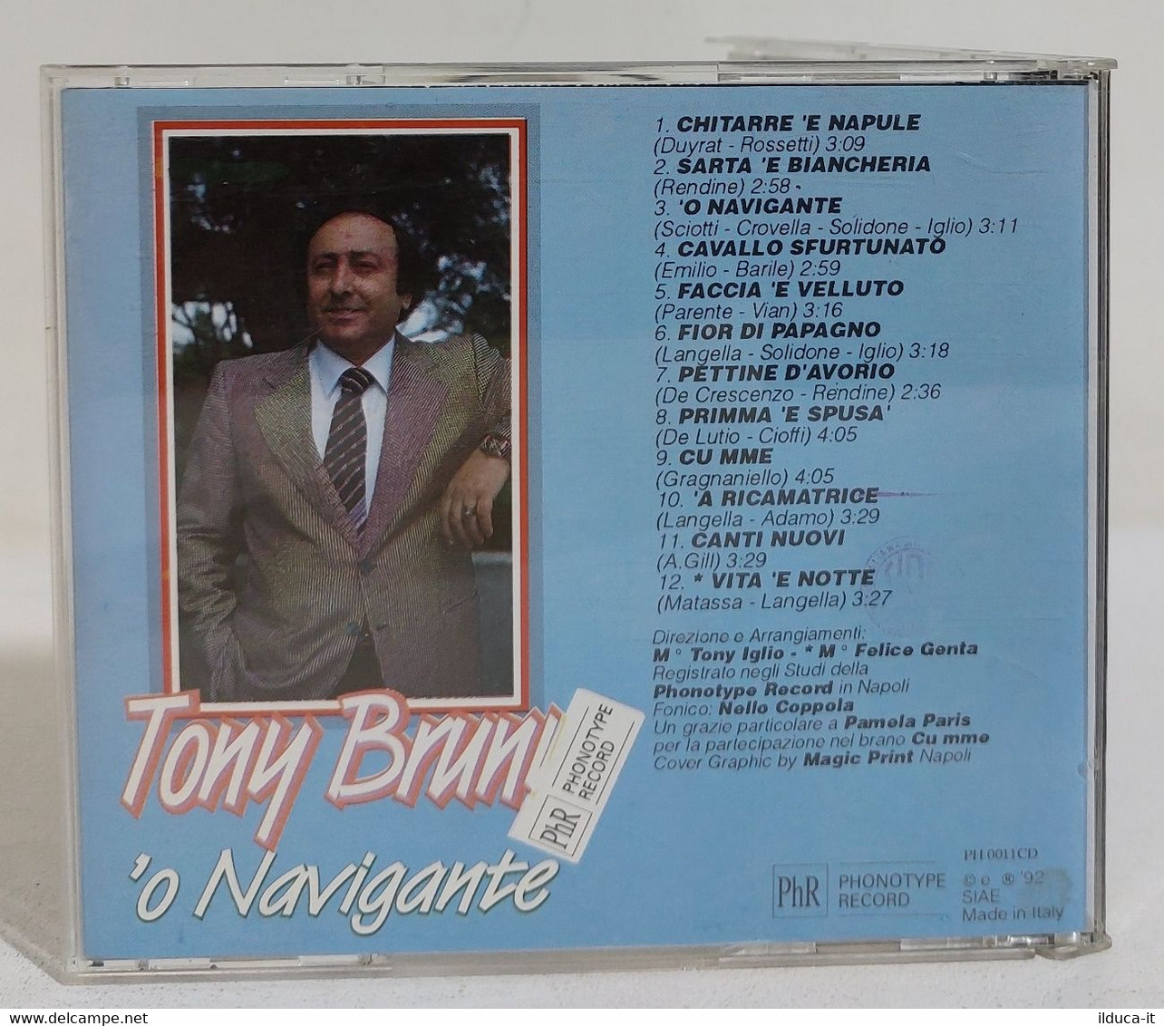 I107880 CD - Tony Bruni - 'O Navigante - Phr 1992 - Sonstige - Italienische Musik