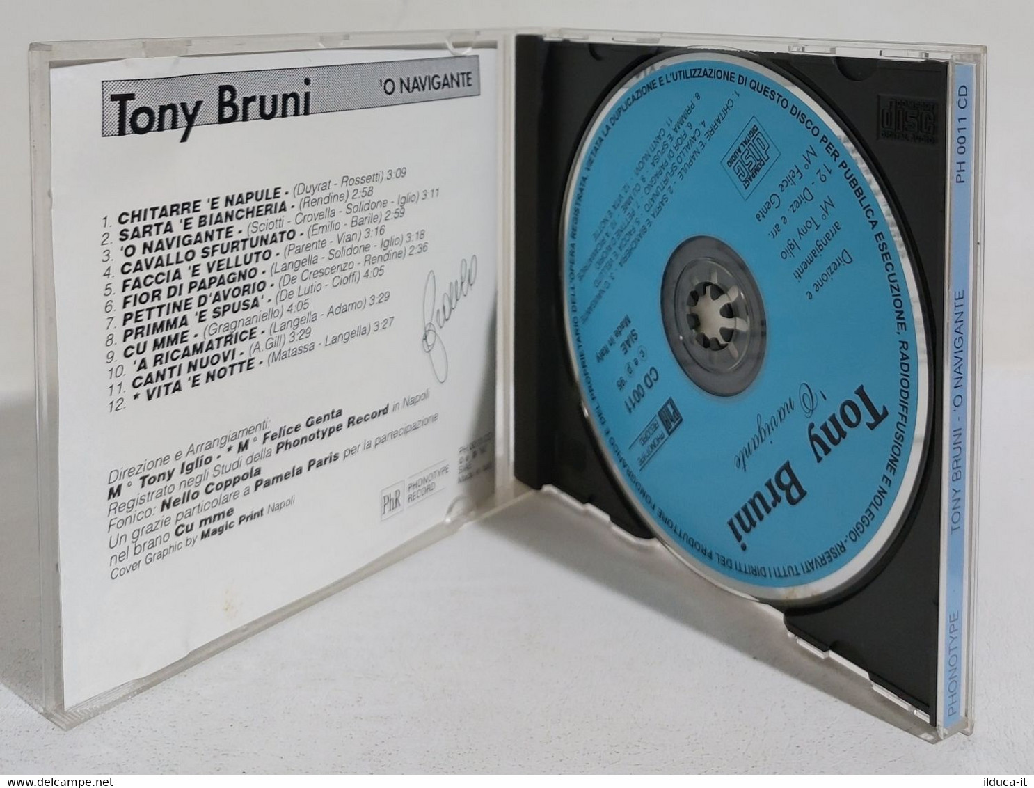 I107880 CD - Tony Bruni - 'O Navigante - Phr 1992 - Other - Italian Music