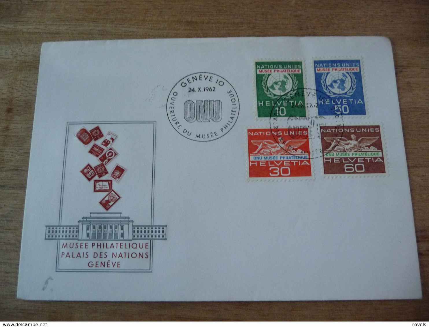 (7) UNITED NATIONS -ONU - NAZIONI UNITE - NATIONS UNIES * FDC 1962 , Musée Philatélique Nations Unies - Briefe U. Dokumente