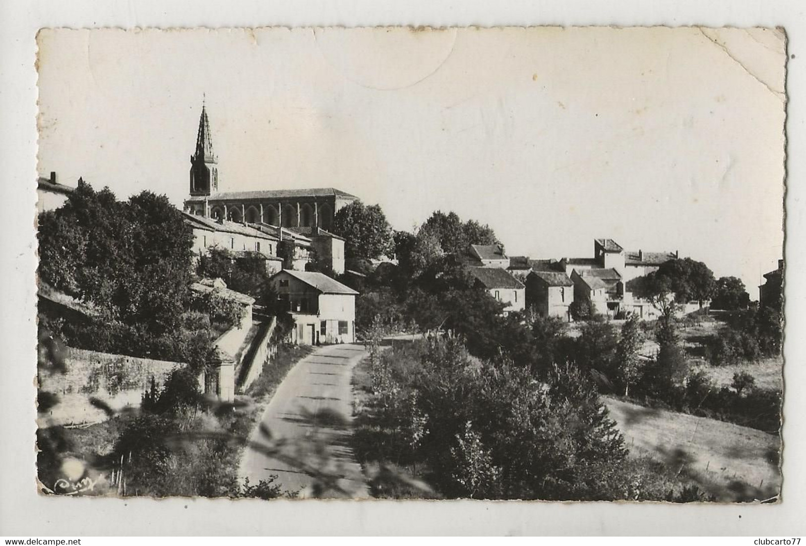 Lafrançaise (82) : L'Entrée De La Ville Du Côté Ouest  En 1957 ETAT PF. - Lafrancaise