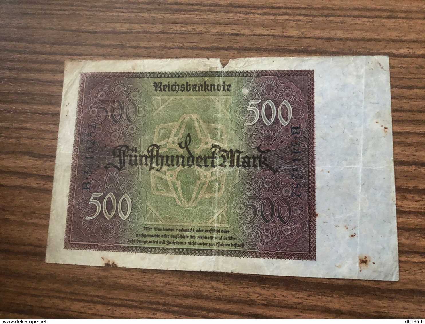 LOT DE 32 REICHSBANKNOTE INFLATION MARK BANKNOTE BILLET BANQUE GELDSCHEIN BILL