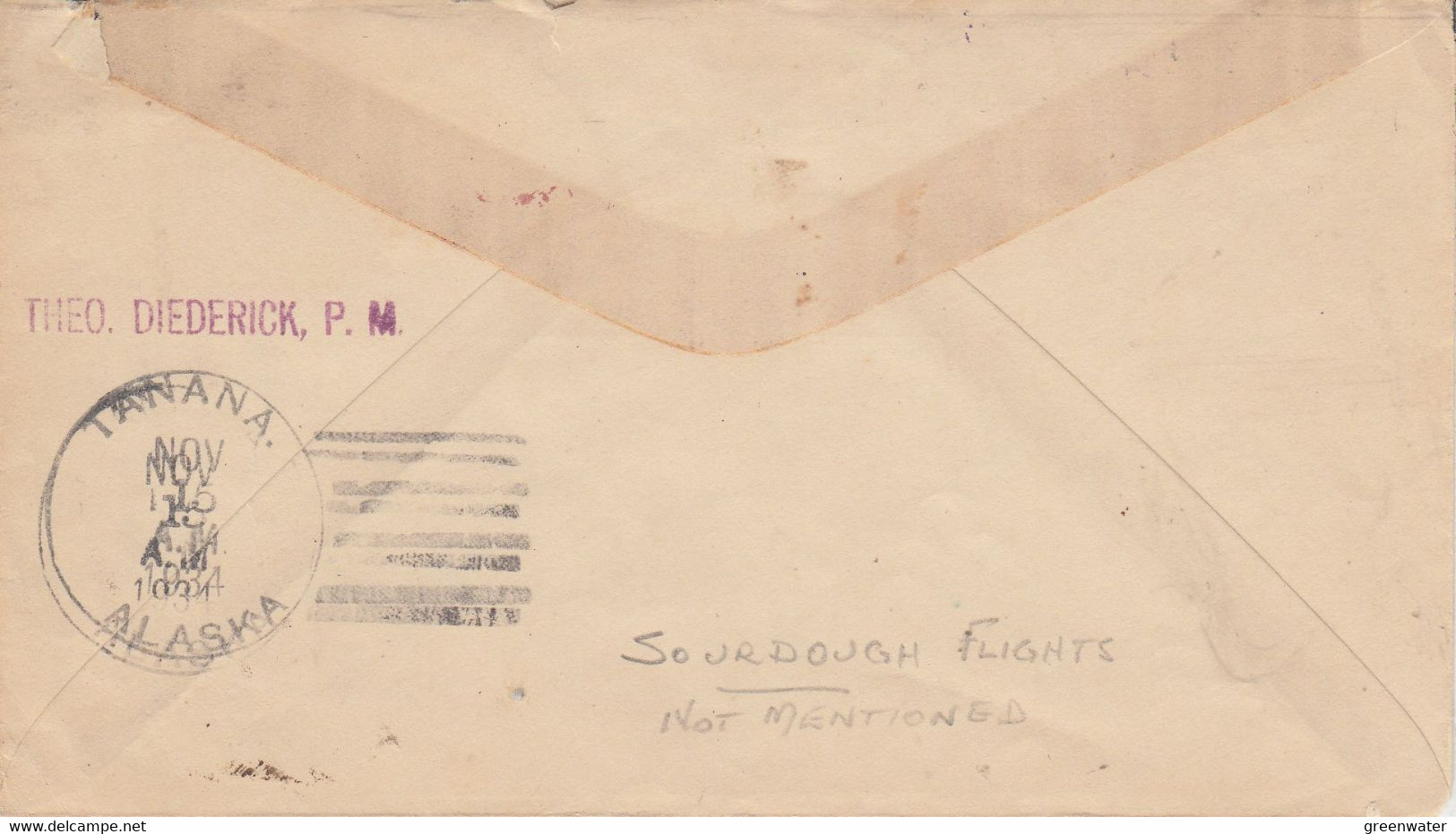 Alaska Wiseman 12.11.1934 Emmergency Flight To Tanana And Back To Wiseman 15.11.1934 (LS164) - Vols Polaires