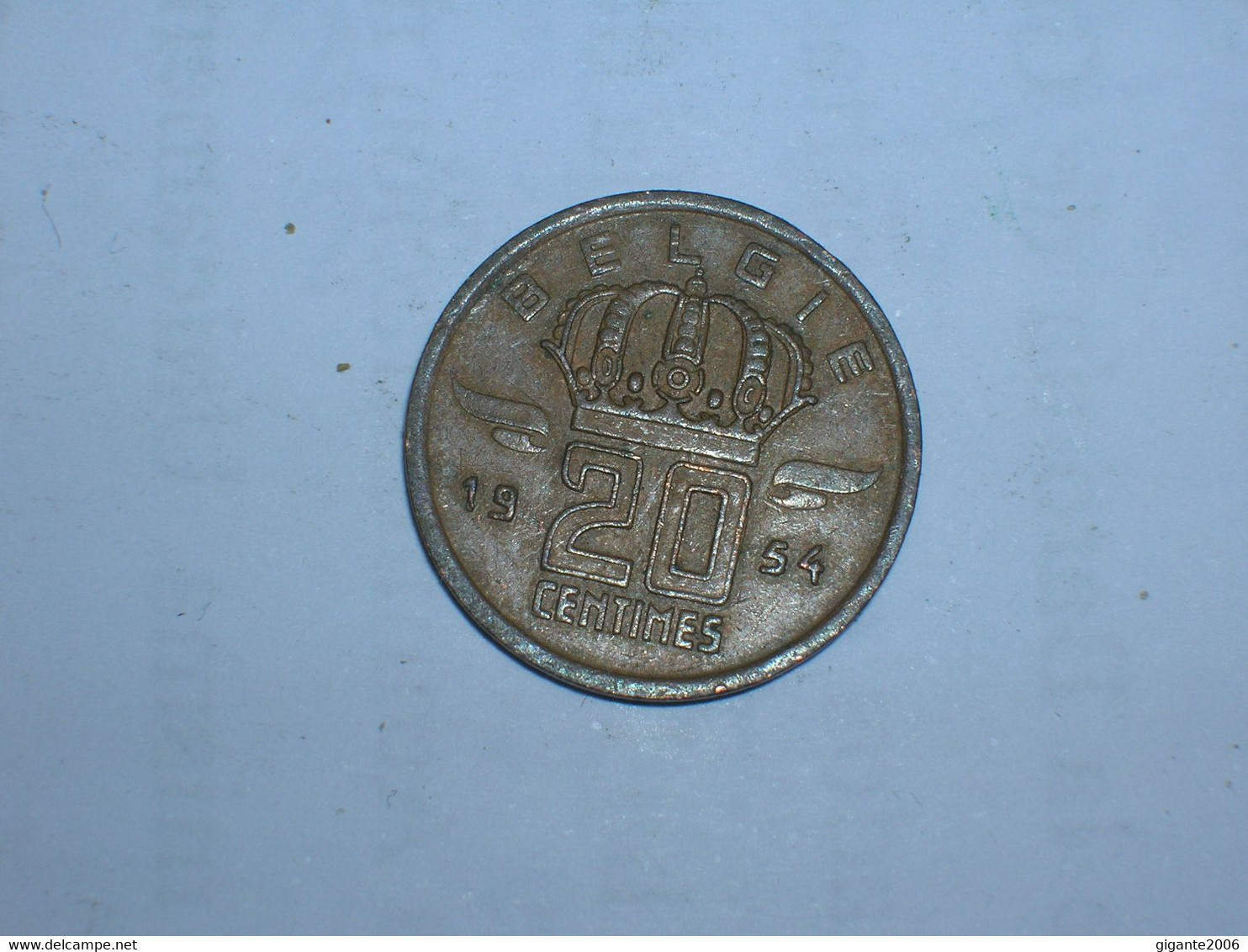 BELGICA 20 CENTIMOS 1954, BELGIE (12183) - 20 Cents