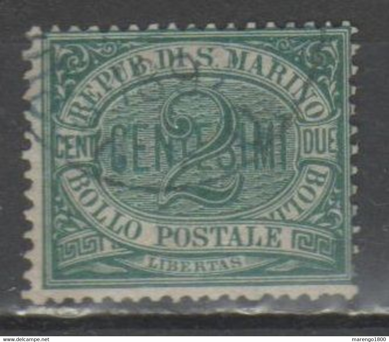 San Marino 1877 - Cifra 2 C.          (g8737) - Gebraucht