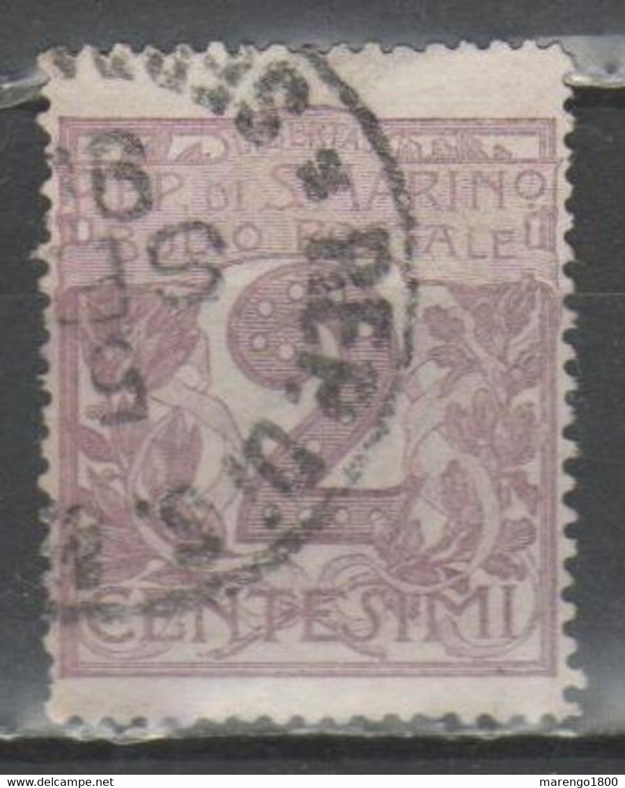 San Marino 1903 - Cifra 2 C.            (g8738) - Used Stamps
