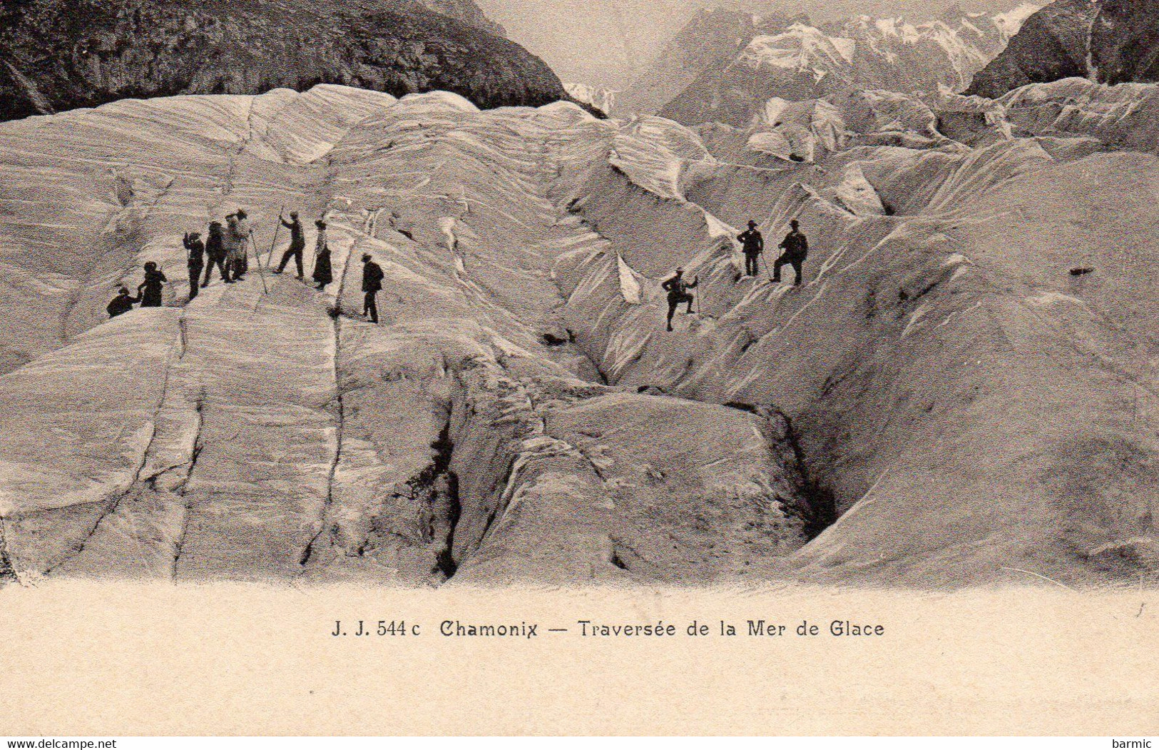 CHAMONIX  TRAVERSEE DE LA MER DE GLACE REF 3474 - Climbing