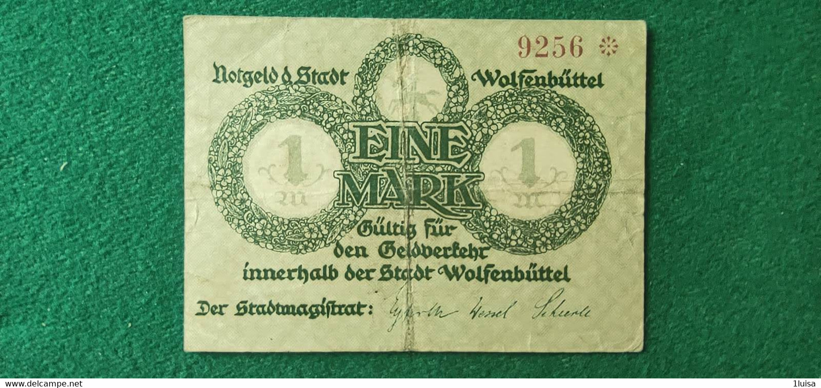 GERMANIA Wolfenbuttel 1 MARK 1918 - Mezclas - Billetes